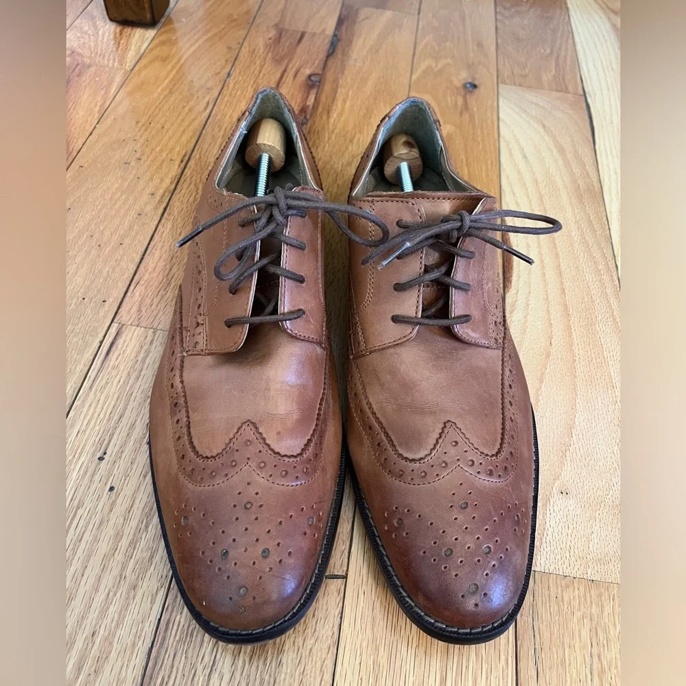 Florsheim Mens Sz‎ 9 D Montinaro Wingtip Oxford Leather Shoes 11737